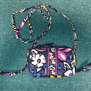 NEW Vera Bradley African Violet Cross Body Wallet Purse NWOT